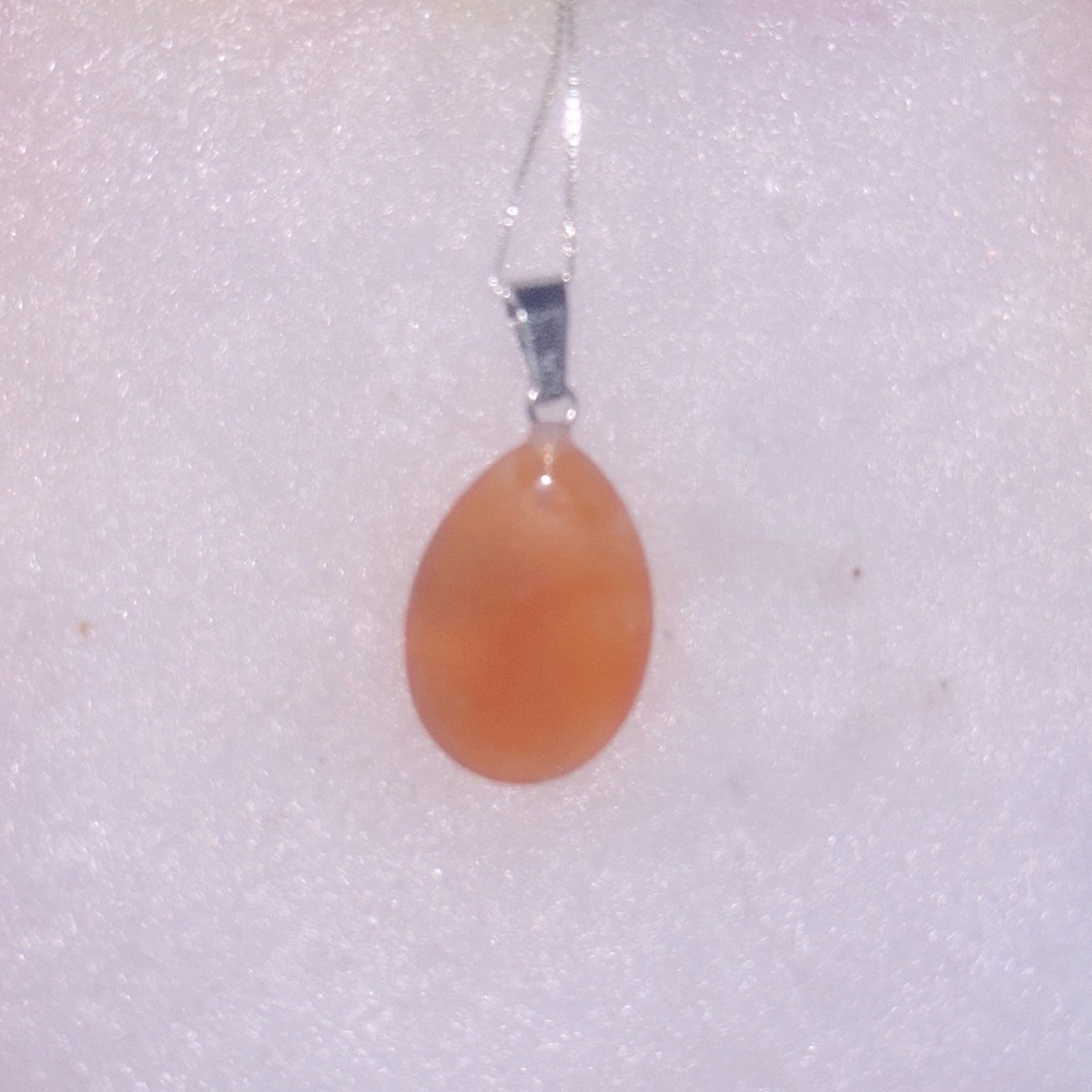 Boho Carnelian Agate Sterling Silver 16” Necklace